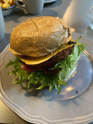 Vegan burger  at Halifax Burgers in Koege