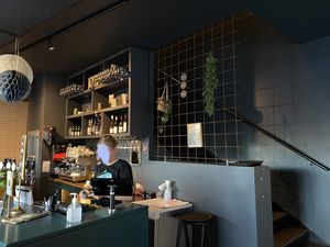 The bar when you just get in at Halifax Burgers in Koege