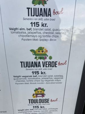 A salad that’s vegan  at Halifax Burgers in Koege