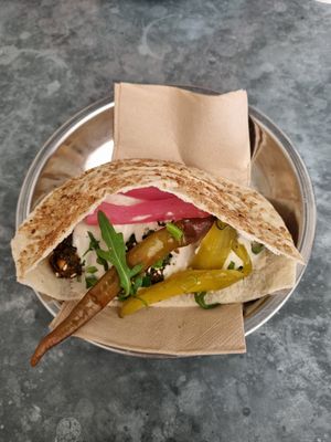 Falafel pocket at Cairo Takeaway in Newtown