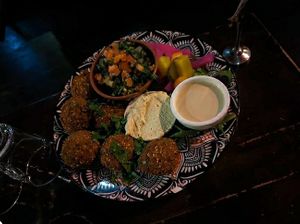 Falafel plate at Hannibal in Glebe