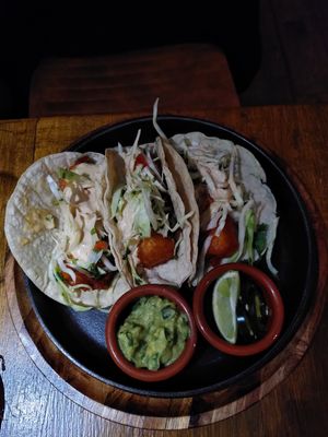 Beer-battered courgette at Kua in The Hague