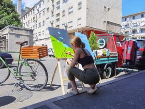 Street paint at Nom Nom in Constanta