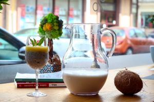 Chia pudding at Nom Nom in Constanta