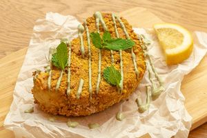 Cauliflower roast in walnut crust at Nom Nom in Constanta