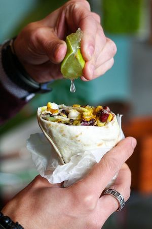 Burrito at Nom Nom in Constanta