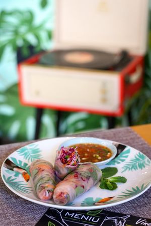 Veggie Rolls at Nom Nom in Constanta