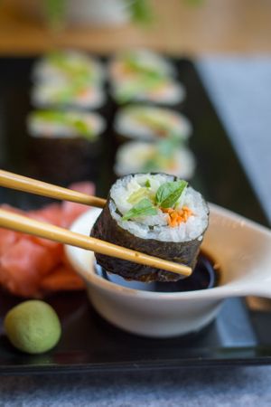 Vegan Sushi at Nom Nom in Constanta