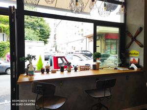 Window view  at Nom Nom in Constanta