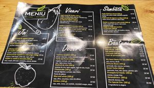 Menu at Nom Nom in Constanta