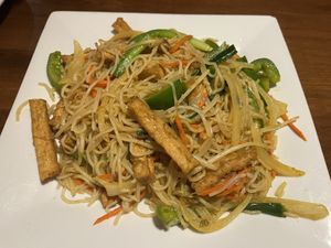 Singapore Noodle with Tofu at Indochine Vietnamese Bistro in Salt Lake City