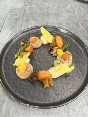 Cashew paté and parsnip crème  at Zand & Klei in Breda