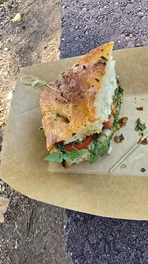 This is only half.  I was hungry so I ate the other half before taking the pic. at Pizzicletta - Birch in Flagstaff