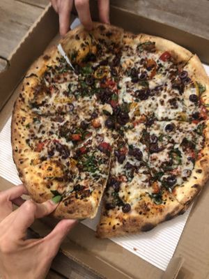 Vegan delight   at Burrata Pizzeria  in Vancouver