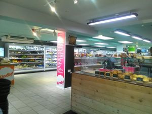 Cakes & pastries counter at Kindly of Brighton in Hove