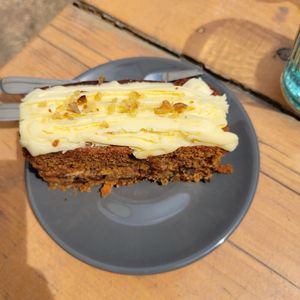 Carrot cake at The Larder in Brixham