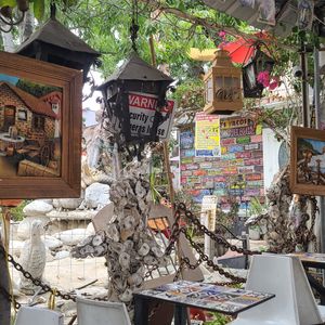 Folk art everywhere! at Tio's Tacos in Riverside