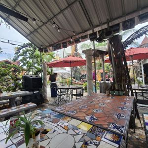 Folk art everywhere! at Tio's Tacos in Riverside