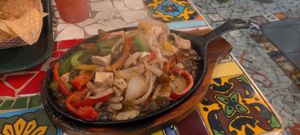 Tofu fajitas at Tio's Tacos in Riverside