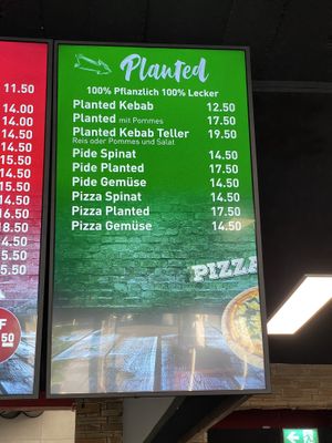 The „Planted“ menu at Mados Kebap in Uster