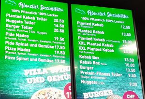Updated vegan options at Mados Kebap in Uster