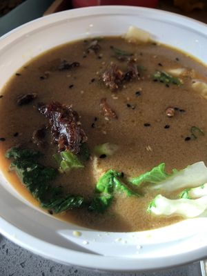 Black garlic ramen   at Nan's Noodle House in Calgary