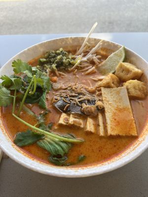 LAKSA bowl  at Nan's Noodle House in Calgary