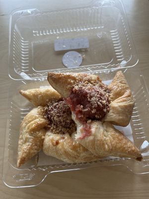 Strawberry rhubarb danishes…so good   at Nan's Noodle House in Calgary