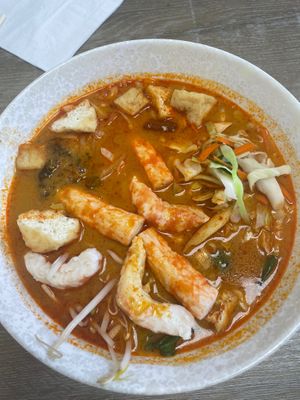 Vegan Laksa! Amazing! at Nan's Noodle House in Calgary