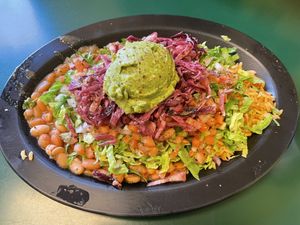Vegan “bowl” - loved slaw and guacamole  at El Jefe's Fresh-Mex Cantina in Lead