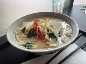 Veggie Ramen with added Tofu at Tokai Ramen in Moncton