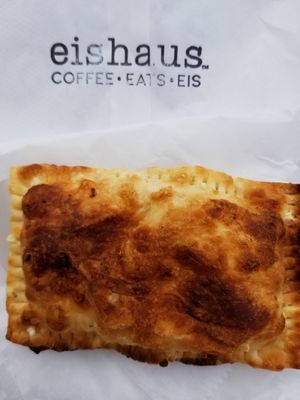 Vegan veg and cheez hotpocket at Eishaus in Covington