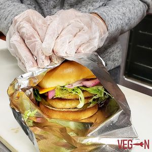 Chick-N Double Stack at Veg-n in Okemos