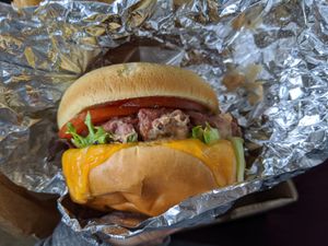 Beyond burger at Veg-n in Okemos