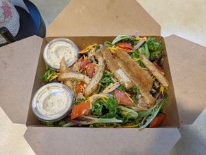 Chick-n ranch salad at Veg-n in Okemos