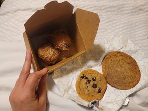 Oreo donuts, chocolate chip cookie, snickerdoodle at Veg-n in Okemos