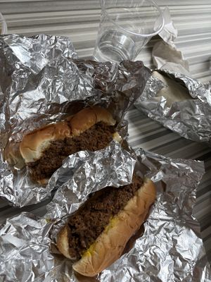 B-fast coney and coney with a carrot dog   at Veg-n in Okemos