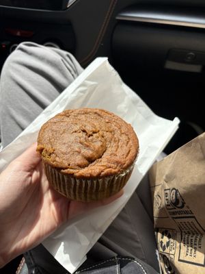 Pumpkin spice muffin  at Veg-n in Okemos