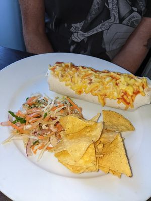 Vegan burrito at Amigos Mexican Kitchen in Sheffield