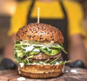 Avocado (vegetarian) burger at Submarine burger in Zagreb