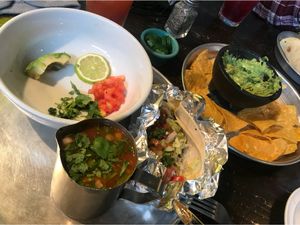 Vegan tortilla soup, guacamole and chips, freaking vegan taco at Taco Mamacita in Nashville