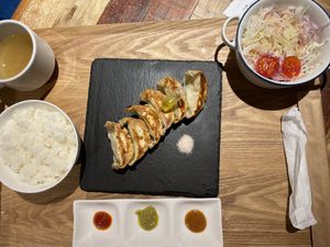   at Champagne & Gyoza Bar in Osaka