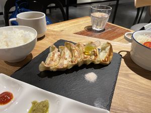   at Champagne & Gyoza Bar in Osaka
