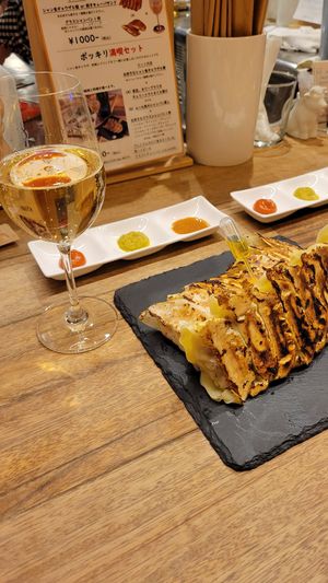  at Champagne & Gyoza Bar in Osaka