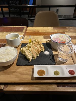   at Champagne & Gyoza Bar in Osaka