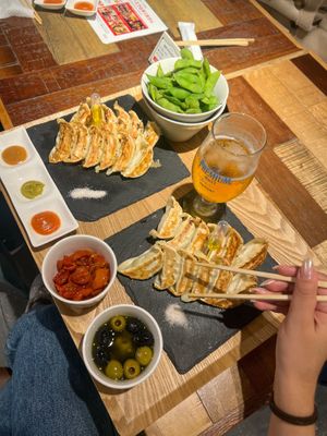   at Champagne & Gyoza Bar in Osaka