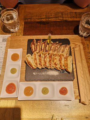  at Champagne & Gyoza Bar in Osaka