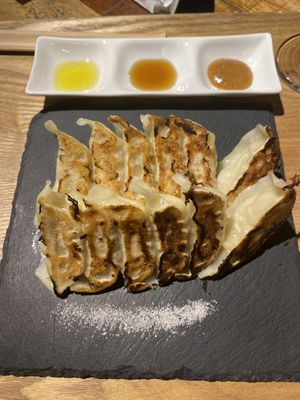   at Champagne & Gyoza Bar in Osaka