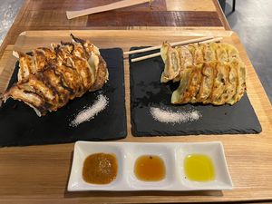   at Champagne & Gyoza Bar in Osaka