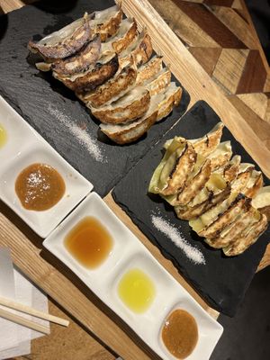 Gyoza  at Champagne & Gyoza Bar in Osaka